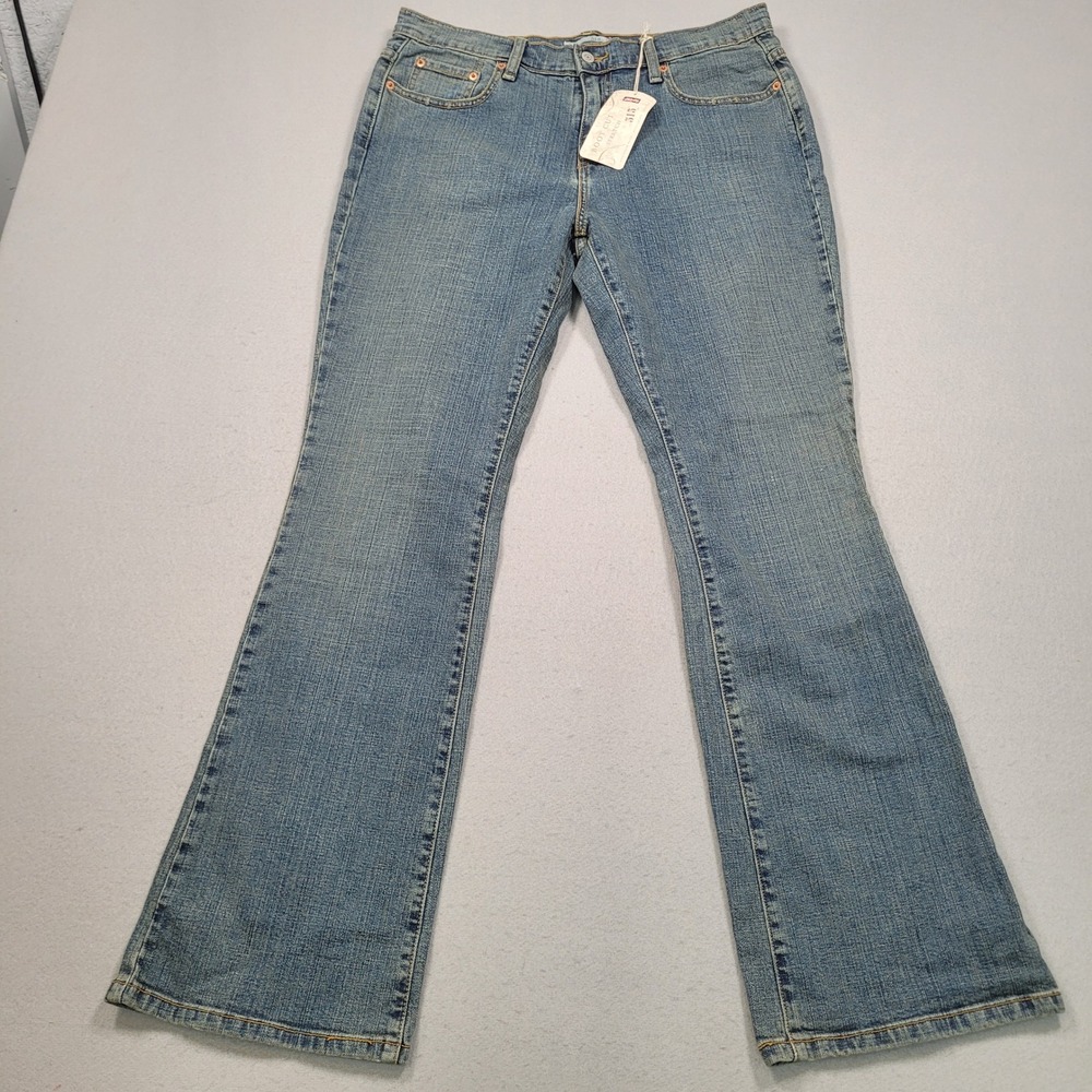 Levis 515 Boot Cut Stretch Jeans Medium Wash Blue Denim Women Size 12M New